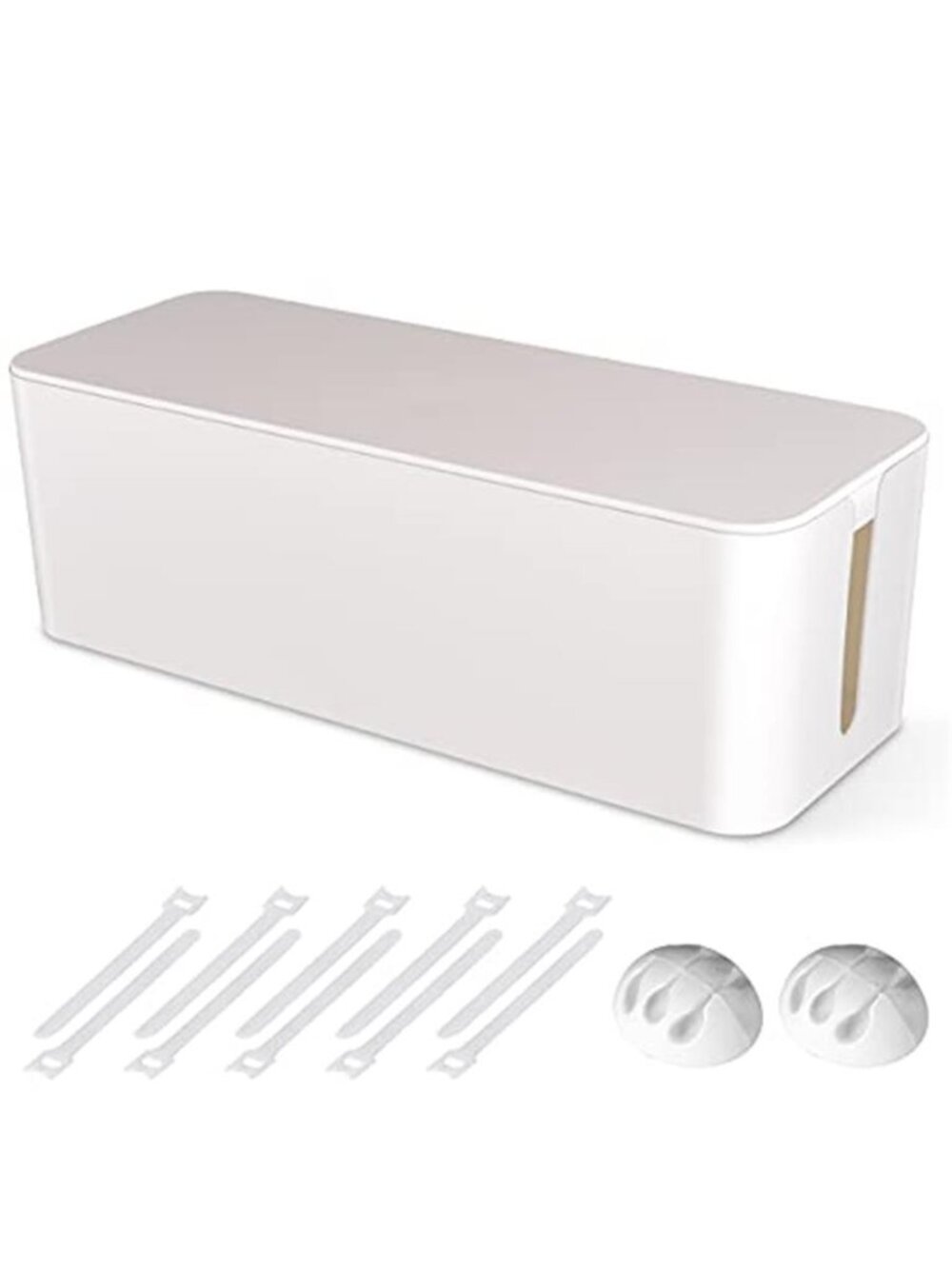 Cable Management Box Cord Organizer Power Strip Cover Wire Storage Desk Home